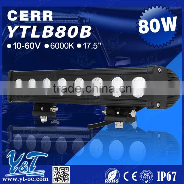Energy Saving Single Row Straight 80W Orange Light Bar Dot Approved Led Light Bar for Jeep photo-2