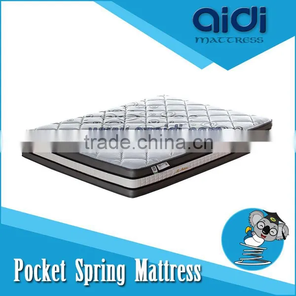 Pillow Top 5-Zone Pocket Spring Natural Malaysia Latex Luxury Diamond Mattress