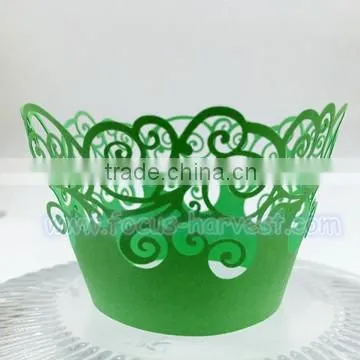 A17 Laser Cut Cupcake Wrapper, Paper Cupcake Wraps Muffin Cup Medium Size Famous Cupcake Cake Decoration Item photo-3