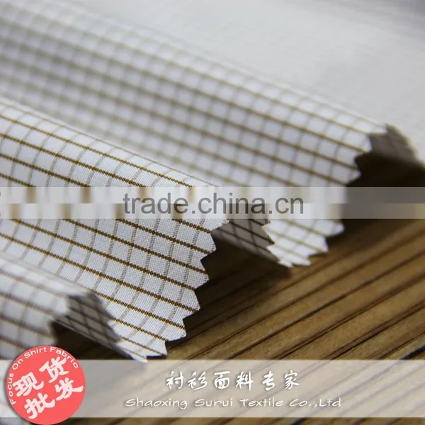 Smooth Touch Mircofiber Polyester&recovered Fibre Plaid Workwear Shirt Fabric photo-5