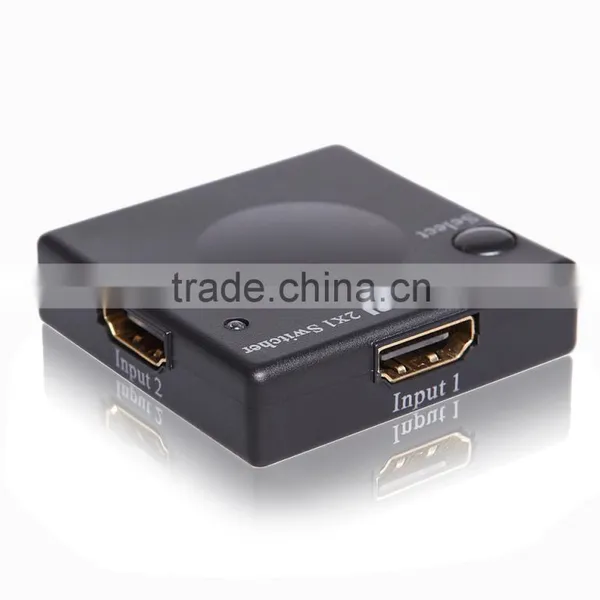 2 Ports Mini HDMI Switch 2x1 Support 3D 1080p Hdmi Switcher photo-6