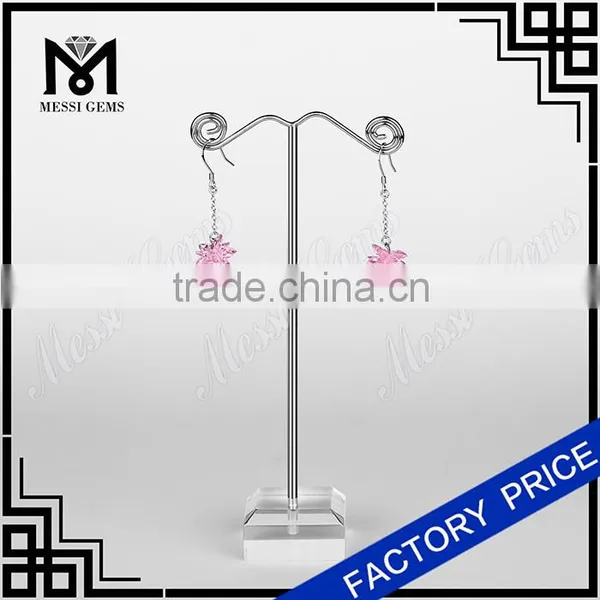 Maquise Flowers Cubic Zirconia Earrings Drop Earring From Messi Gems photo-5