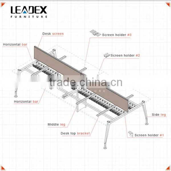 Factory Outlets Popular Office Desk Legs Metal photo-4