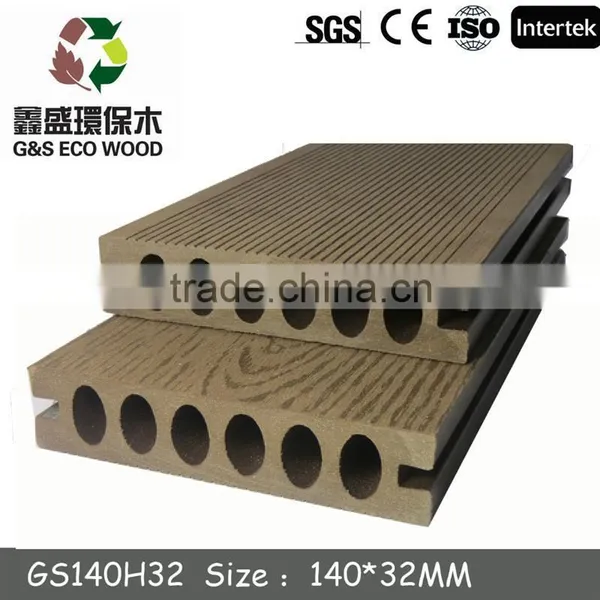 Newteck Wpc Outdoor Decking /hollow Solid WPC Floor/wood Floor for Swimming Pool photo-3