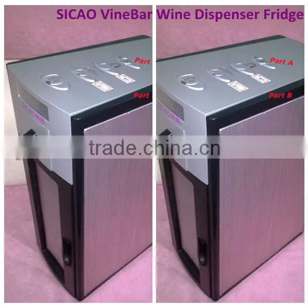 2 Bottles Spout Wine Dispenser ,thermoelectrc Cooling System Wine Dispenser Fridge photo-4