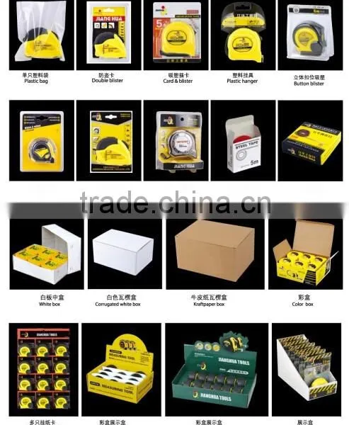 Name Brand Auto Lock Steel Meausure Tape Duble Side Tape Embsosed Measuring Tools With New Abs Case photo-6
