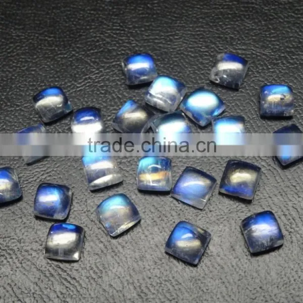 Natural Rainbow Moonstone Cabochon photo-5