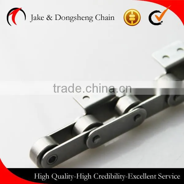 SUS C2042 Pitch 25.40 Food Line Machine Parts Large Roller Conveyor Chains With Attachments photo-5