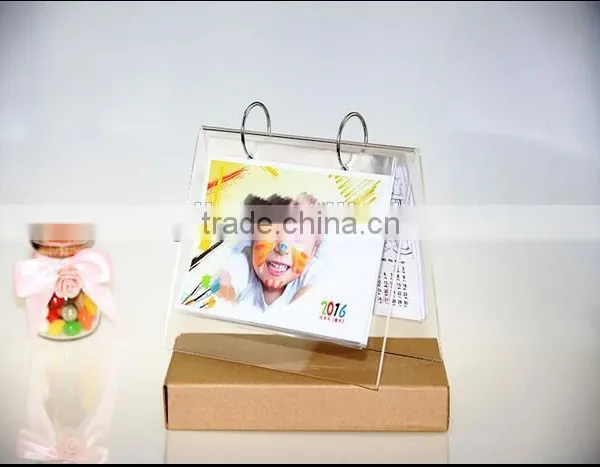 Clear Acrylic Table Calendar Office Calendar 4x6 photo-3