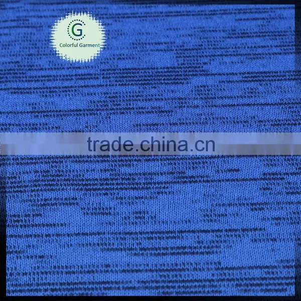 Shaoxing Wholesale 100%polyester Cation Dyed Heather Single Brushed Hacci Fleece Fabric photo-3