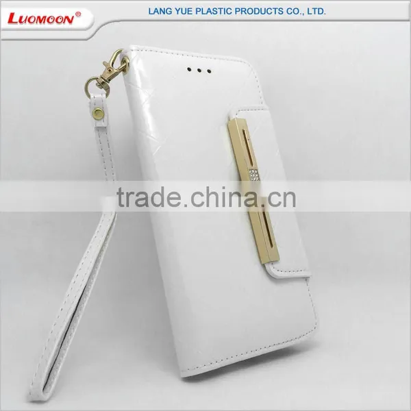 Leather Wallet Phone Case With Strap for Asus Fonepad Me371mg for Samsung Galaxy e7 photo-4