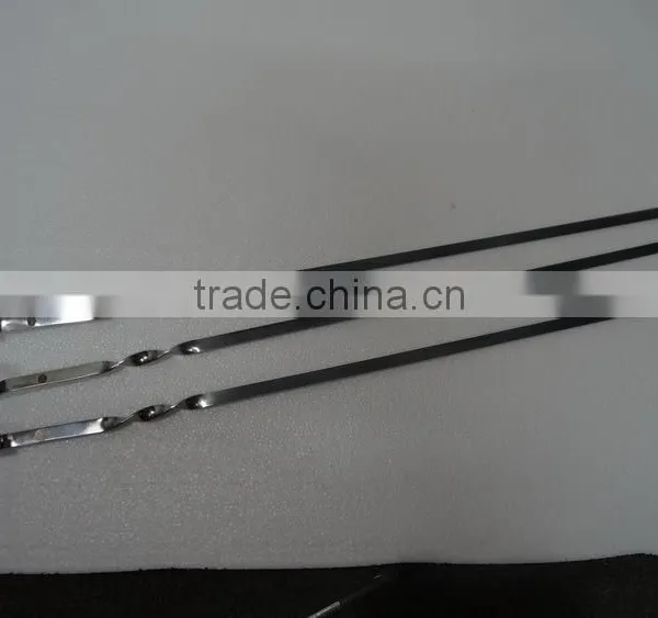 Length 60CM stainless steel BBQ skewers set KY6006