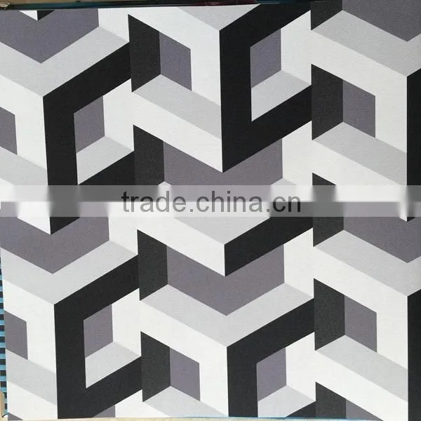 Modern Simple 3d Background Vinyl Wallpaper photo-3