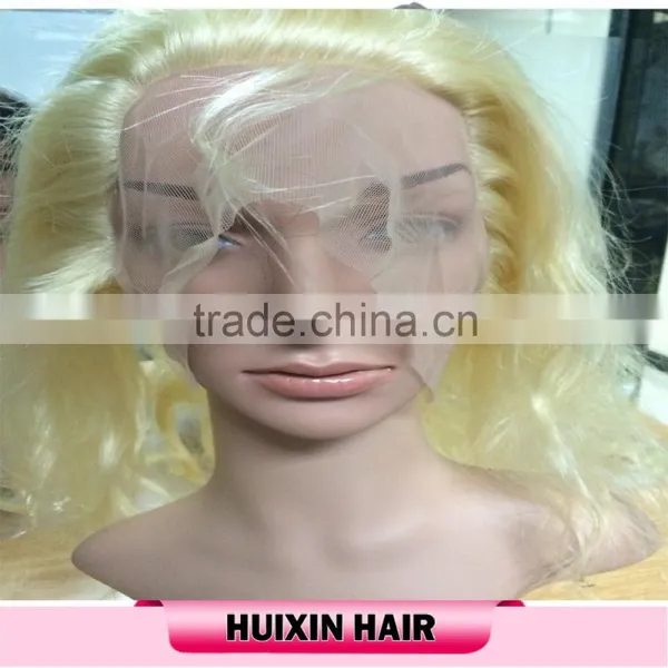 360 Lace Band Frontal Body Wave Blonde Color Round Lace Frontal photo-5