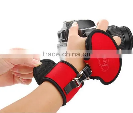 LYNCA Manufacturer EF2 Soft Hand Grip Wrist Strap Black/red Color for Canon Nikon Sory Pentax DSLR photo-2