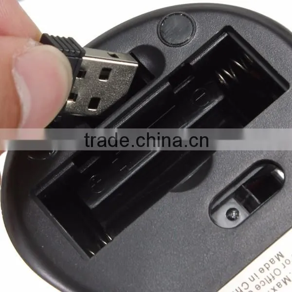 Office Computer 4D USB Dirver Wireless Optical Mouse photo-2