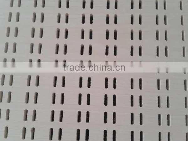 Perforated Pvc Gypsum Ceiling Tiles / Punched Hole Pvc Gypsum Ceiling Tiles / Perforated Plasterboard Ceiling