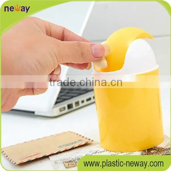 PP Bin Small Plastic Colored Trash Can photo-3