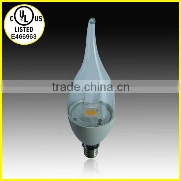 UL Certificated E12 Base COB 5W LED Candle Light photo-2