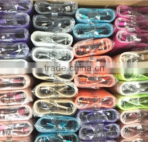 Metal Nylon Woven USB Cable With Blister for I6 Phone Cable OD 3.5mm photo-2
