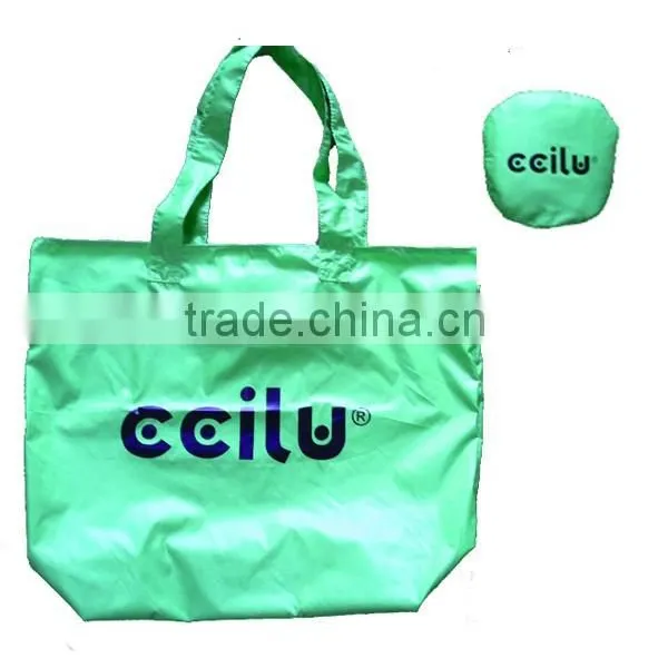 Candy-paint Polyester Folding Shopping Bag photo-6