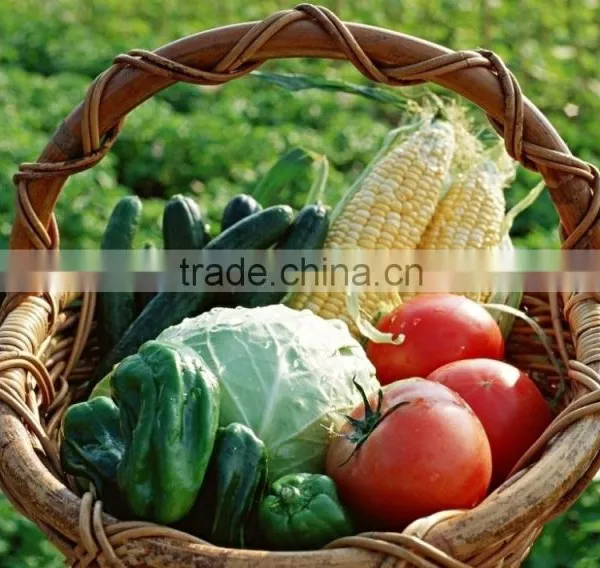Handmade Reusable Fresh Flower and Fruit Storage Wicker Basket for Wedding photo-3