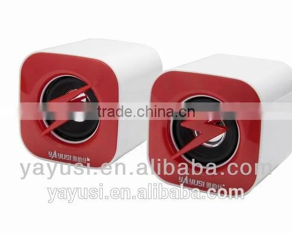 Fashionable Subwoofer,2.0-CH USB Powered Speaker With Passive Vibration Membrane at Backside photo-2