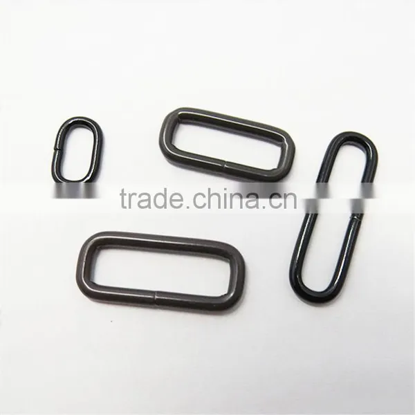 Metal Solid Rectangular Rings,bag Oval Ring photo-3