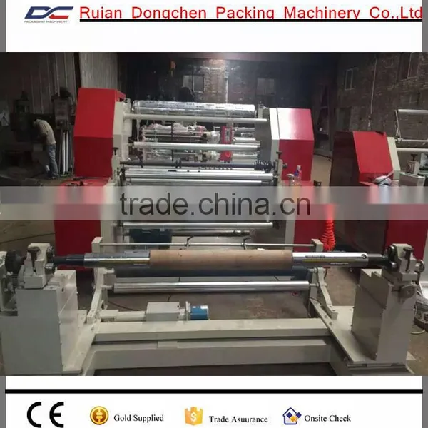 PE Plastic Film or Paper Roll Non Woven Roll Slitting Rewinding Machine