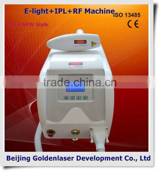 2013 New design E-light+IPL+RF machine tattooing Beauty machine head mannequin