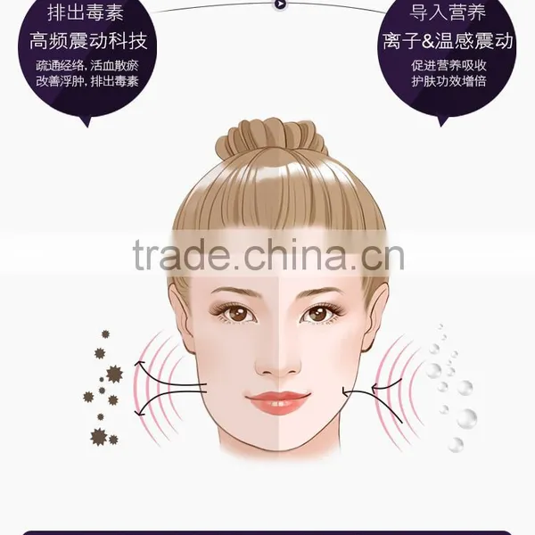 Mini Facial Lifting Electric Beauty Massage Vibrator Ultrasonic Skin Scrubber photo-5