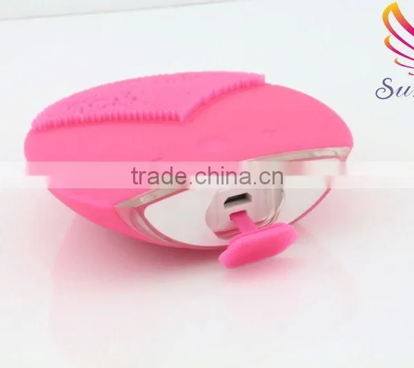 Face Skin Massage Machine Facial Cleaning Brush Silicon Ultrasonic Cleaning Machine photo-4