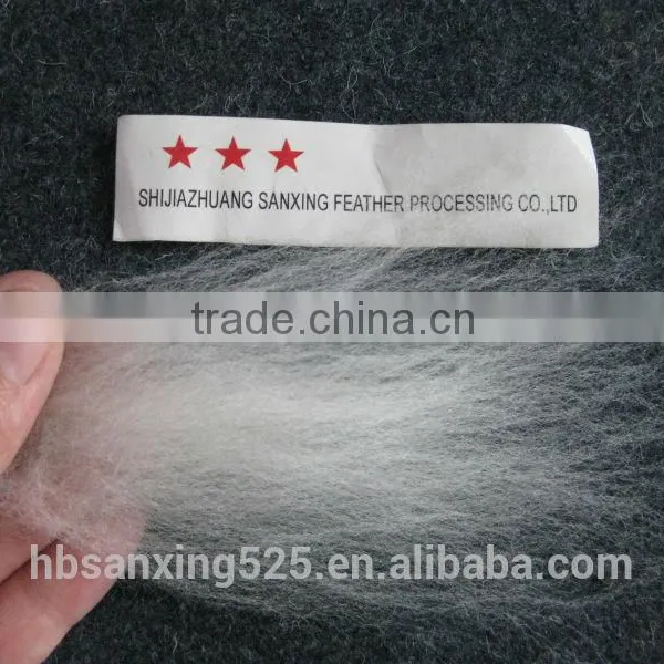 Chinese Wool Top 24MIC, 75MM, Natural White Color. photo-2