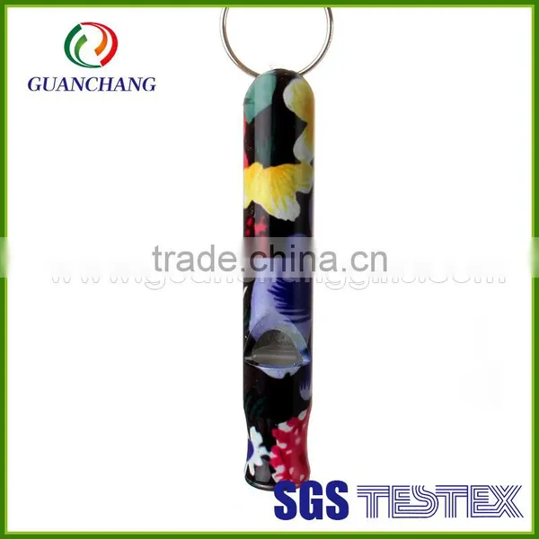 Zinc Alloy Whistle Bottle Opener Keychain photo-2