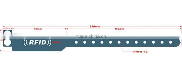 Disposable PVC Passive UHF RFID Wristband photo-4