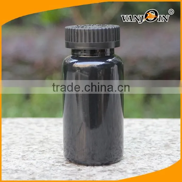 150cc Glossy Black Pill Bottles With Safty Caps photo-3