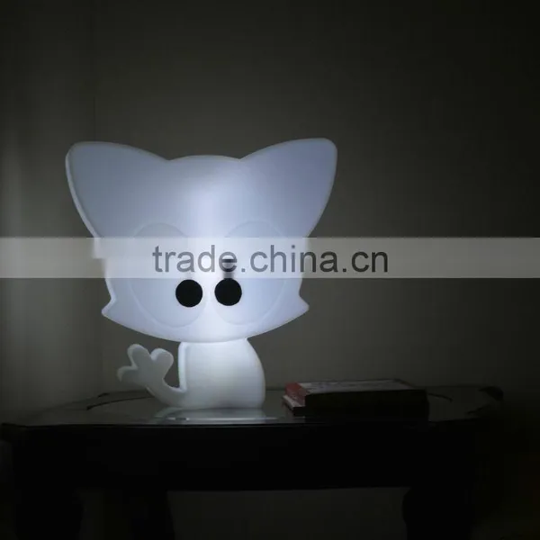 Remote Control Color Changing Naughty Kitty Table Lamp photo-2