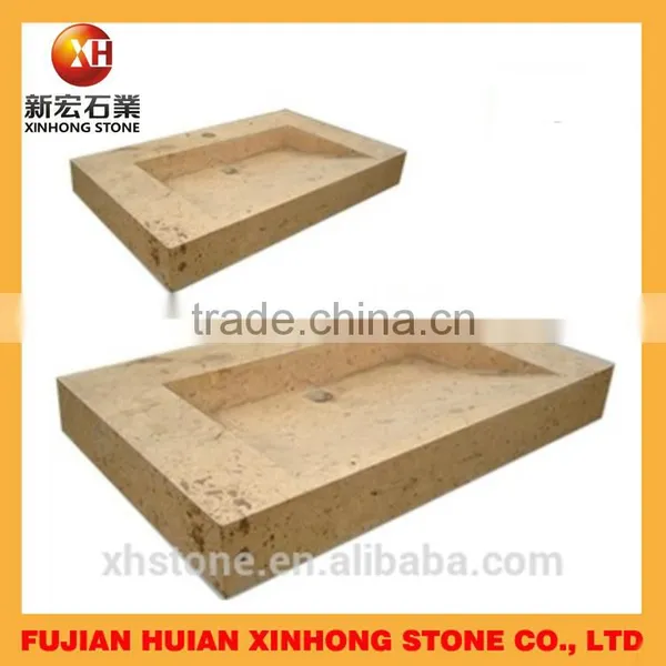 Irregular Shape Marble Hand Washing Stone Wash Basin photo-3