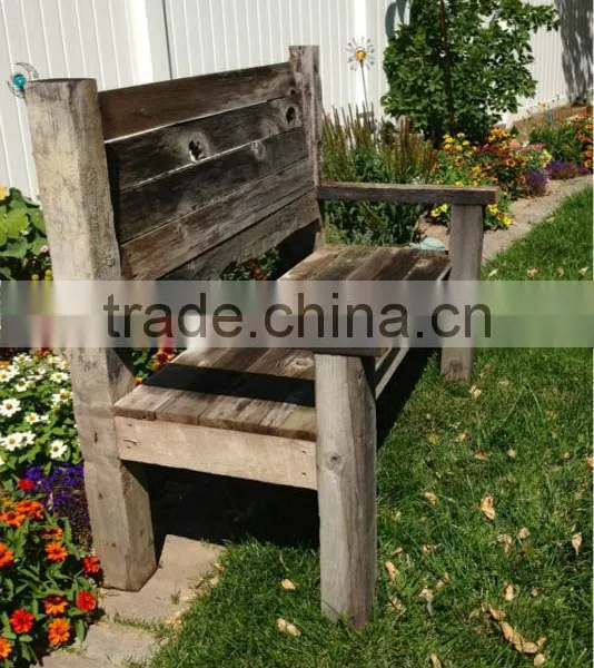Rustic Wooden Bench photo-3
