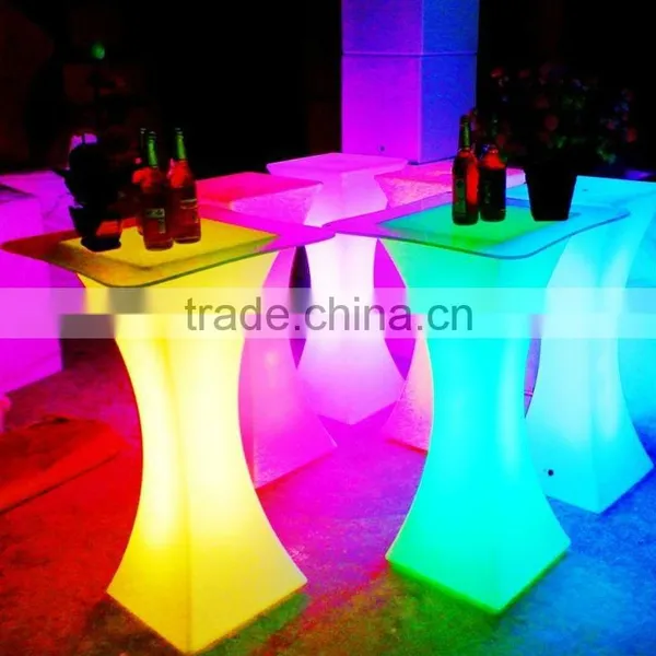 LED Table and Chair &portable Bar Square Table With Multicolor Change photo-2