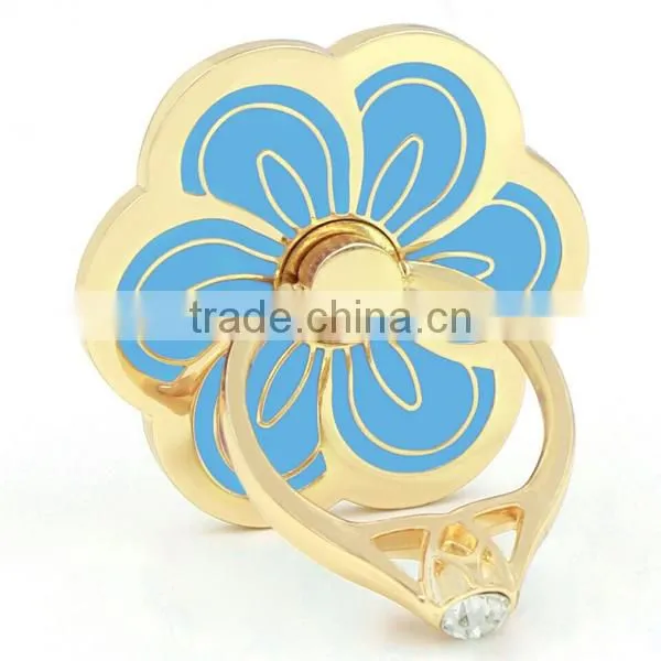 Universal 360 Degree Flower Shape Metal Smartphone Finger Stand Holder photo-2