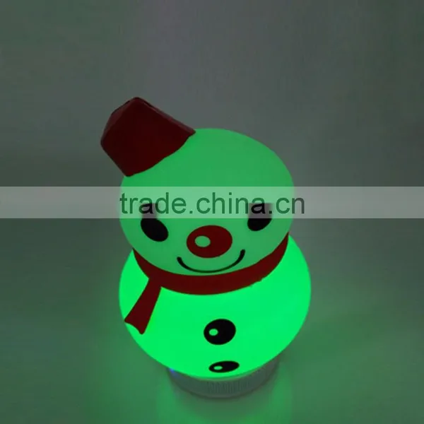 2017 New Arrivals Mini Cartoon Snowman Shape Outdoor Portable Bluetooth Speaker With Light photo-5