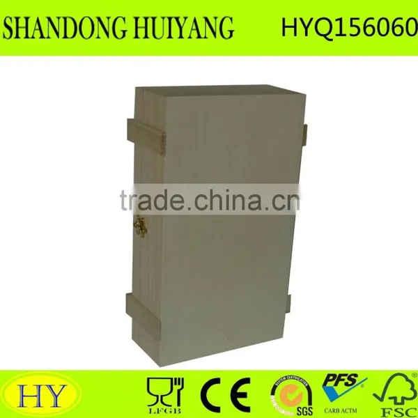 Custom Cheap 2 Bottles Wooden Wine Box photo-3
