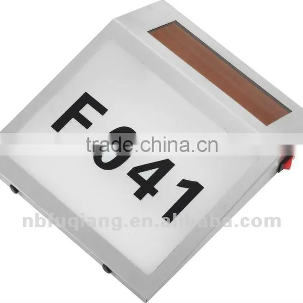 FQ-133 Solar House Numbers Light Solar Doorplate photo-3