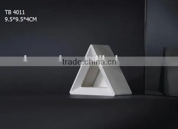 Architectural Decor Triangle Planter Pot Concrete Succulent Holder