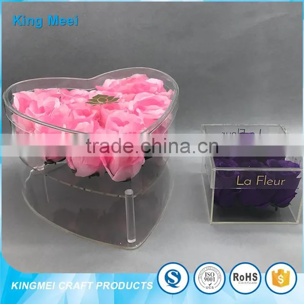 Father's Day Gift Acrylic Flower Packaging Box for Flowers photo-4