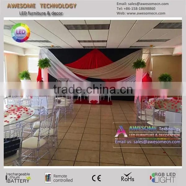Wireless Led Lit up Decorative Wedding Banquet Table for Sale photo-2