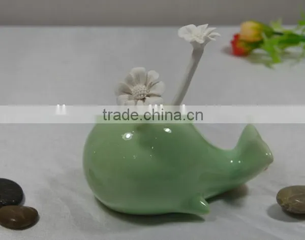 Handmade OEM Aroma Diffuser Bottle Aromatherapy Ceramic Flower Fragrance Diffuser photo-4