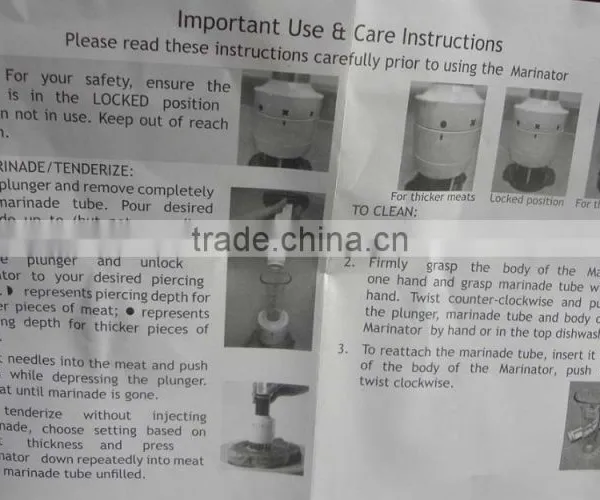 INJ- 111 Meat Tenderizer With Syringe 2 in 1 photo-4