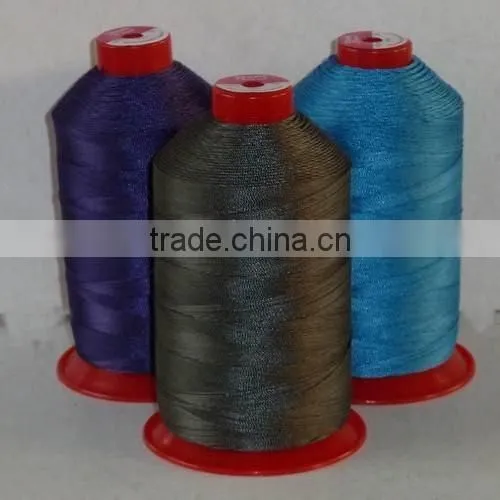 High Tenacity Polyester Bonded Thread Leather Sewing Thread Bonded Filament Polyester Bonded Sewing Thread 100% Polyester Bonded photo-4